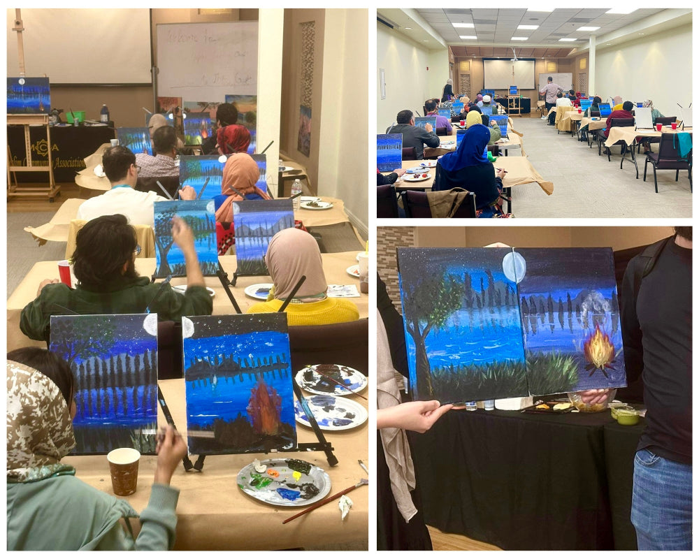 couples painting class