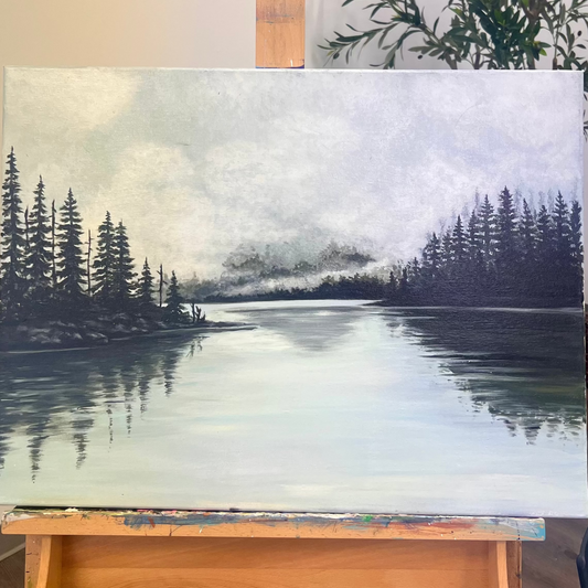 Misty Lake — A Ladies’ Painting Afternoon