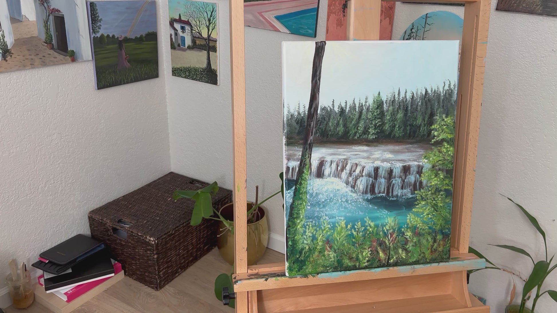 Landscape painting on canvas