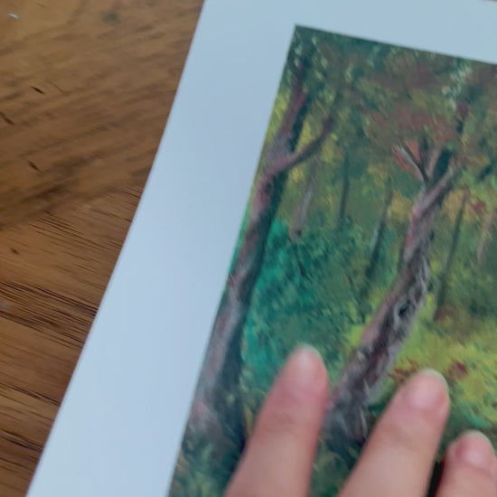 Art print on a photo paper