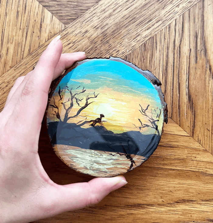 Limited- Resin coated wood slices
